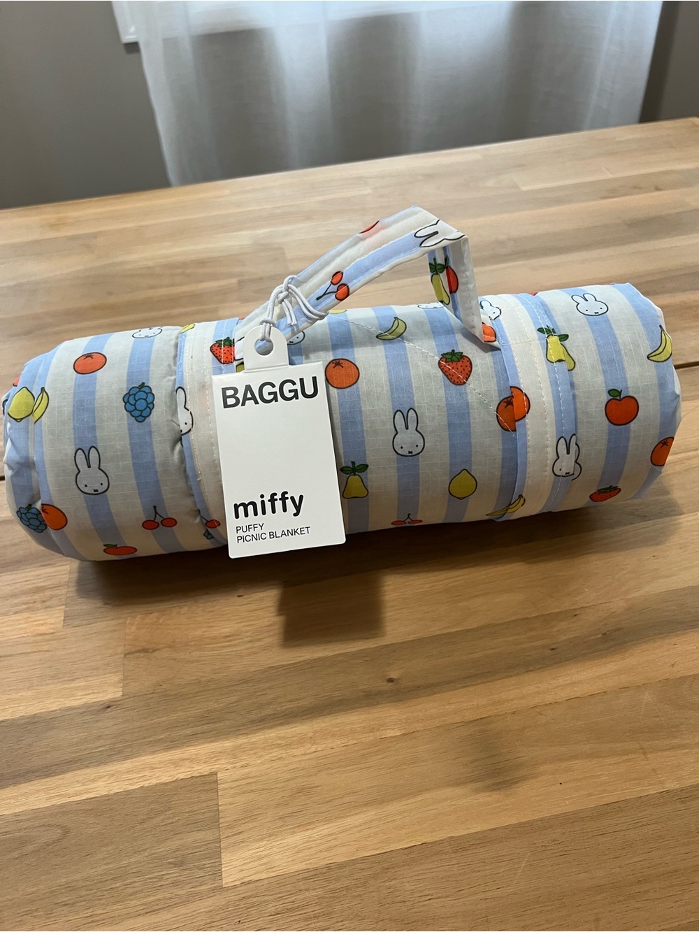 NWT BAGGU & Miffy Puffy Quilted Picnic Blanket